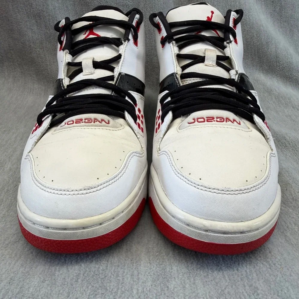 Nike Air Jordan Flight 23 White Red Sneakers Basketball Shoes Mens 12 317820-116